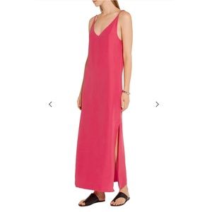 Equipment Silk Charmeuse Pink Raquel Maxi Dress